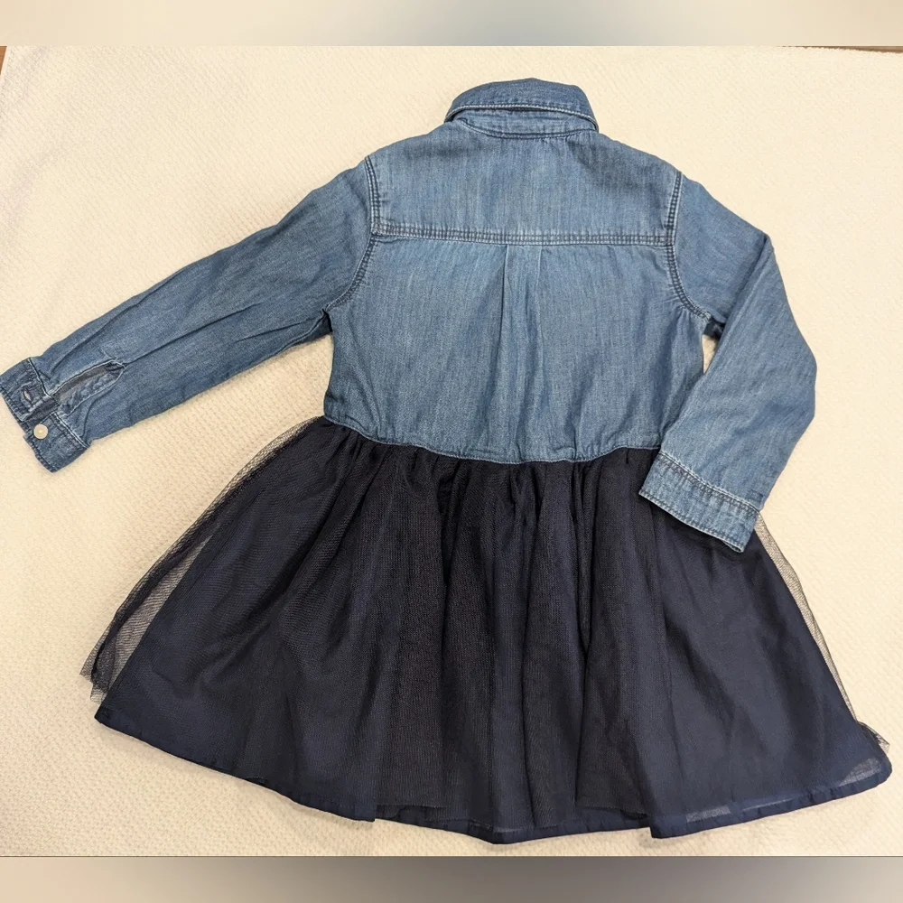Classic OshKosh B'Gosh Denim/Tulle Dress Size 2T